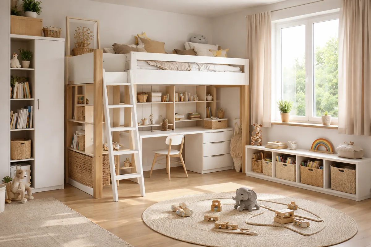 Comment optimiser l'espace dans une chambre d'enfant