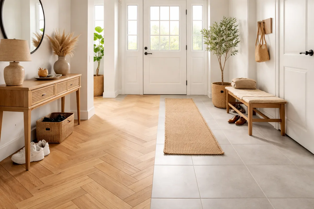 Faut-il privilégier le carrelage ou le parquet dans une entrée