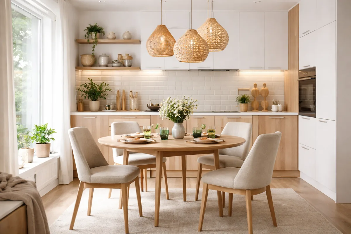 Comment aménager un coin repas dans une cuisine de 15 m²